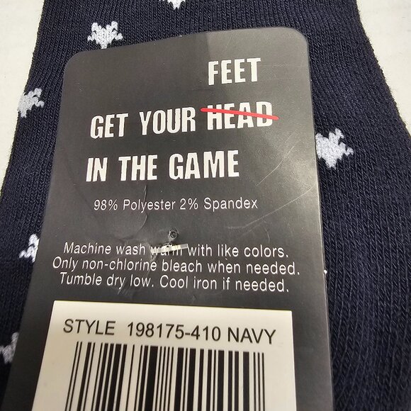 New Into Socks USA Flag Stars Stripes Quarter Rise Shoes 7 -12 Unisex Navy Blue - Picture 6 of 9